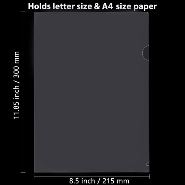 Effortlessly Organize Your Office Documents and Resumes with our Waterproof and Dustproof L-Shaped File Bag for 8.5x11 Inch Letter Size A4 Paper