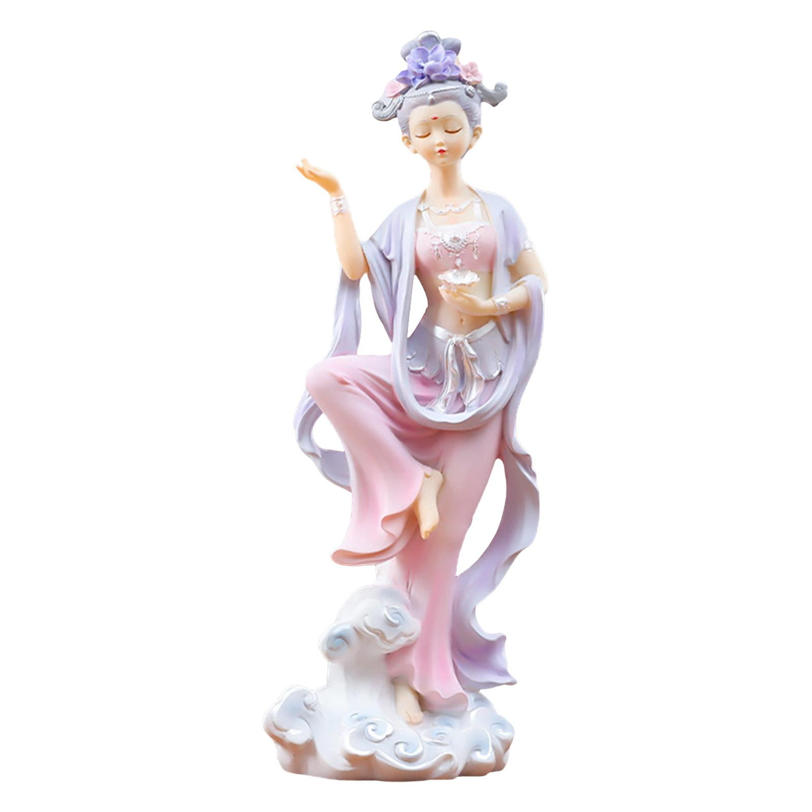 Bothyi - Estatuilla De Niña China, Regalo, Estatua De Escritorio, Decoración Para Sala De Estar, Coche, Dormitorio
