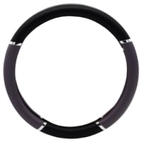 Route Cinco - Cubre Volante Negro Aplicación Gris