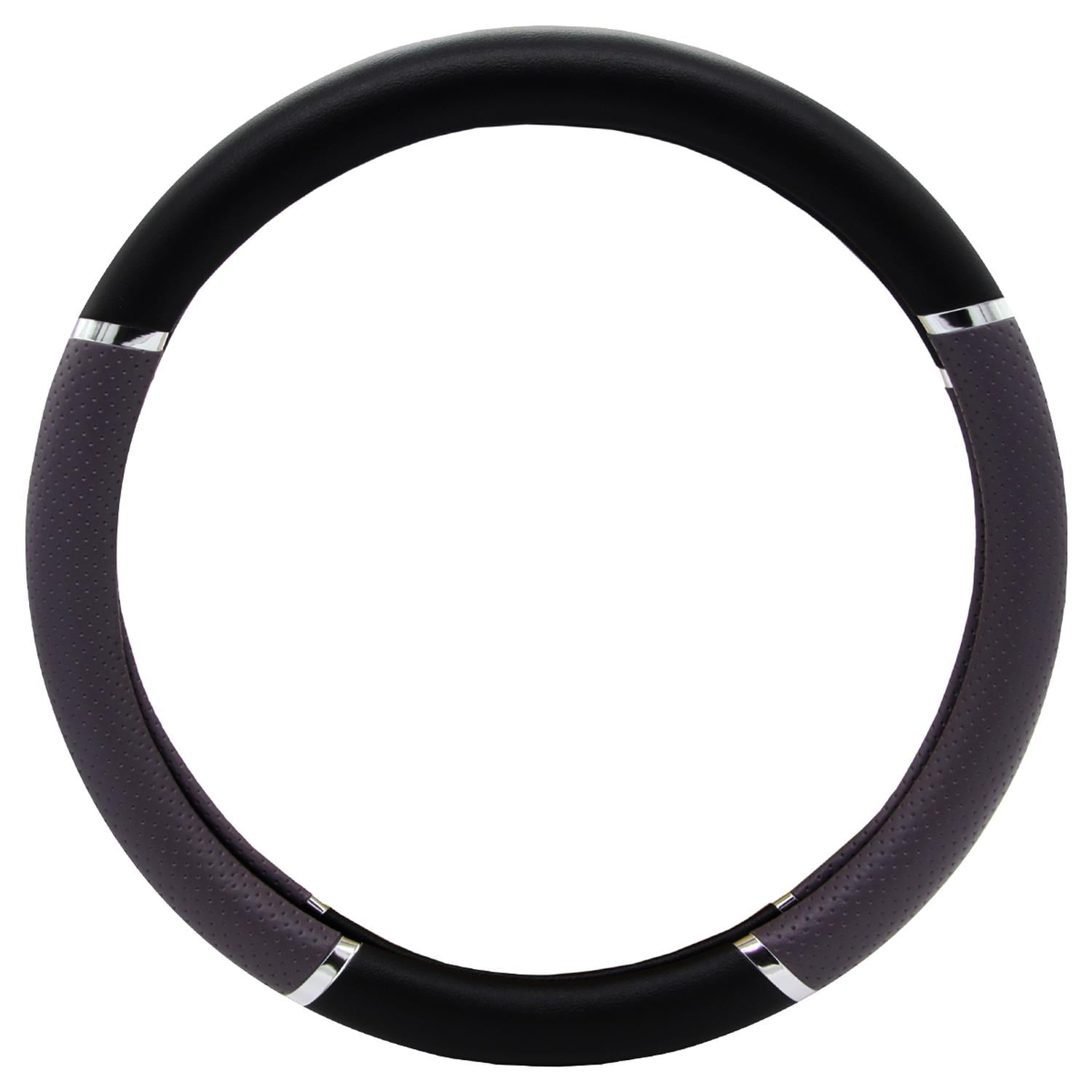 Route Cinco - Cubre Volante Negro Aplicación Gris Negro