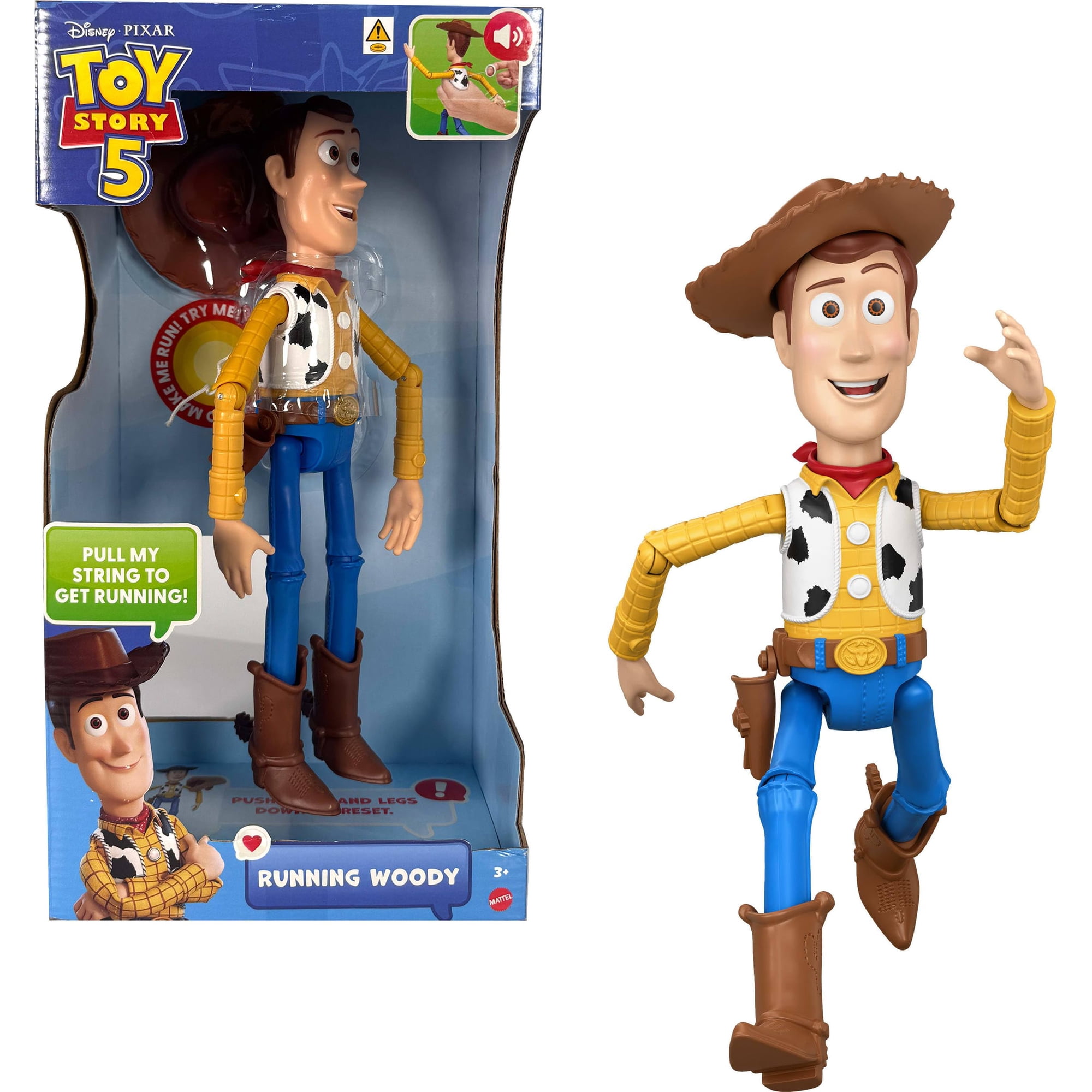 Figura De Acción Mattel Disney Pixar Toy Story 5 Running Woody
