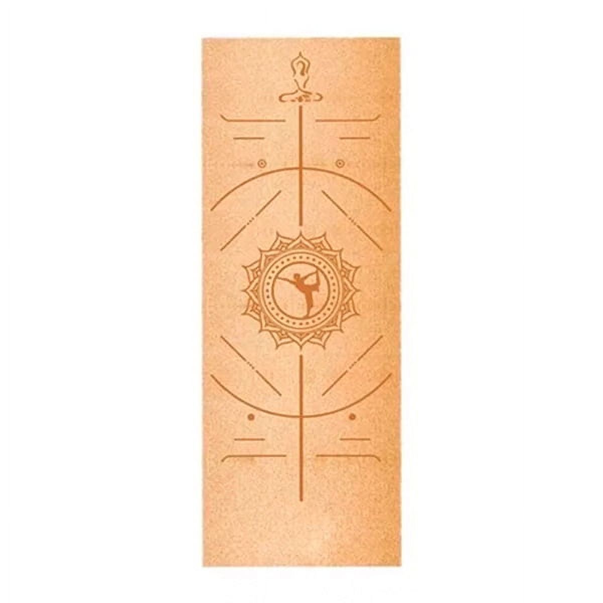 Genérico - Mat De Yoga Corcho Y Látex Natural 5.5 Mm – Diseño 601 Con Bolso