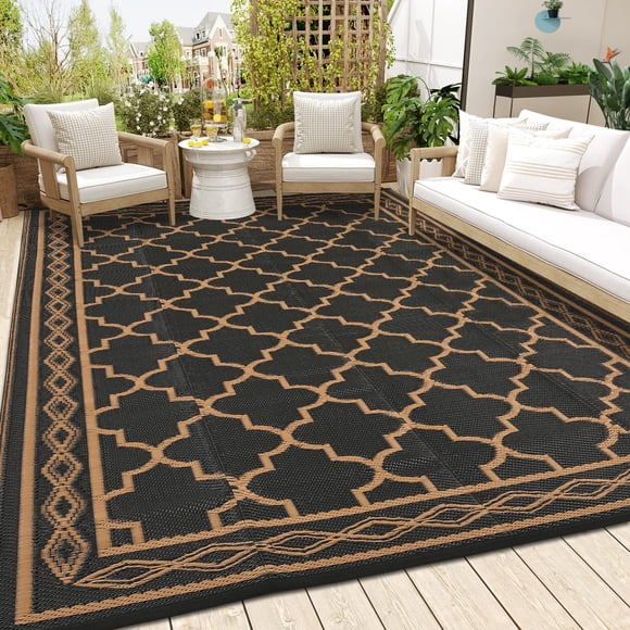 Alfombra GAOMON 244 cm x 152 cm Impermeable y Reversible para Patio