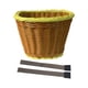 thumbnail image 1 of Cesta De Bicicleta Para Niños, Cesta De Triciclo Portátil, Accesorios, Cesta De Bicicleta, Amarillo Y Marrón, 1 of 3