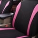 thumbnail image 3 of Juego Completo De Fundas Para Asientos De Coche Poliéster Negro Y Rosa, 3 of 9