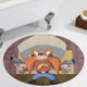 thumbnail image 5 of Sam de Yosemite Alfombra Redonda de Felpa Coral, Antideslizante, No Desprende Pelusas, Lavable y Duradera para Salón, Dormitorio y Habitación de Niños 60cm, 5 of 6