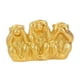 thumbnail image 5 of Escultura De Monos, Resina Decorativa Hecha A Mano Para El Hogar, Mesa, Regalo Memorable, Dorado, 5 of 5