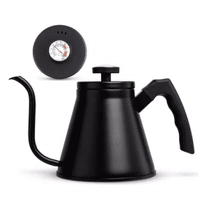 Genérico - Tetera De Cuello De Cisne Con Termómetro, 1.2 L, Gooseneck Kettle