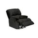 thumbnail image 3 of Bergere Perugia Reclinable Tela Velvet Negro, 3 of 3