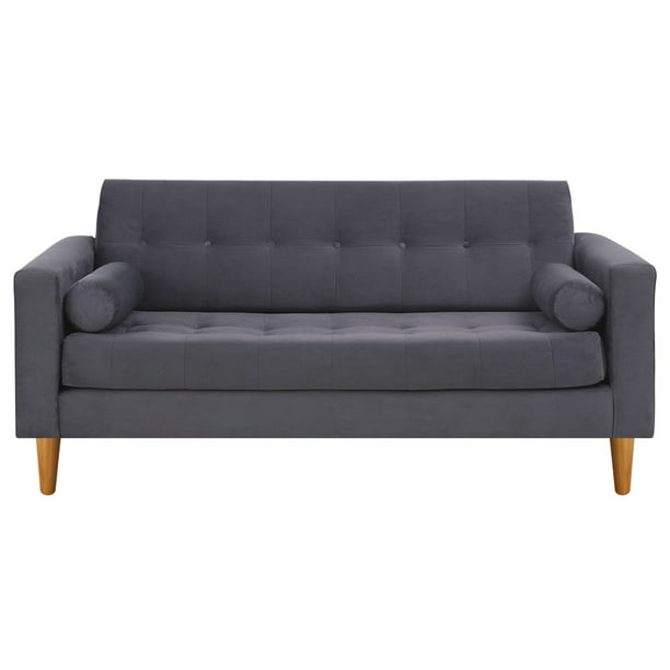 Sofa Retro 3c Felpa 04 Gris