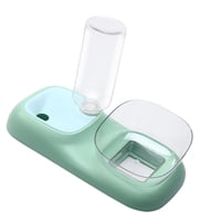 Ioensy - Cuenco Doble Para Perros Y Gatos, Cuenco Para Comida Y Agua, Superficie Lisa Y Ligera, Duradero