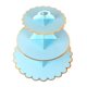 thumbnail image 5 of Soporte De Cartón Para Magdalenas Fiesta Y Boda Postre Pastelería Cake Tower Azul, 5 of 5