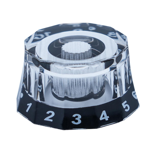 Perillas De Guitarra Perillas De Sombrero De Copa De Guitarra Eléctrica Duraderas Para Reemplazo De Bajo Negro