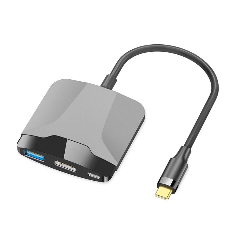 Estación De Acoplamiento 3 En 1 Aaronmei Usb 3.0 Tipo C Hdmi Pd