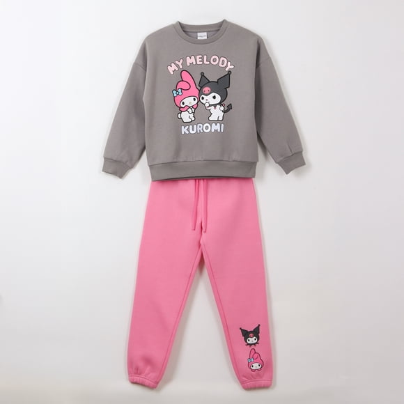 Conjunto Buzo Niña My Melody & Kuromi Gris Hello Kitty