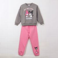 Conjunto Buzo Niña My Melody & Kuromi Gris Hello Kitty