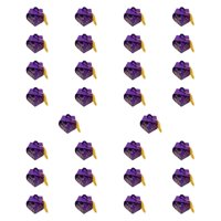 Magideal - 30 Cajas De Regalo Con Forma De Birrete De Graduación, Artículos De Recuerdo Para Fiestas De Graduación, Centros De Mesa Portátiles, Bolsas De Regalo, Púrpura