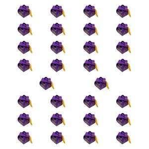 Magideal - 30 Cajas De Regalo Con Forma De Birrete De Graduación, Artículos De Recuerdo Para Fiestas De Graduación, Centros De Mesa Portátiles, Bolsas De Regalo, Púrpura