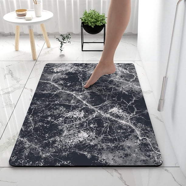 1pc Super Absorbent Diatom Mud Bath Rug - Soft and Non-Slip Shower Carpet for Home Bathroom - Quick Dry Bath Mat with Diatomaceous Earth - Bathroom Accessories