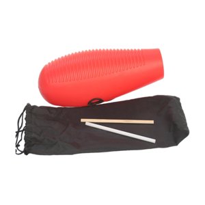 Magideal - Instrumento De Güiro, Sonajero De Güiro, Herramienta De Enseñanza Educativa, Herramienta De Entrenamiento Musical Para Principiantes En Acompañamiento Rojo