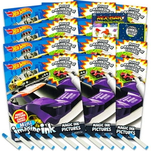 Set De Libros Para Colorear Hot Wheels Imagine Ink 12 Unidades Niños
