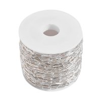 Ioensy - Paperclip Chains Link 10M Roll Para Hacer Joyas Collar Plata