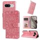 thumbnail image 3 of Funda tipo cartera FOXDOCK para Google Pixel 8 , diseño girasol en relieve, cuero PU, cierre magnético, soporte y tarjetero, 3 of 5