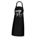 thumbnail image 5 of Barbero Delantal Profesional Delantal De Trabajo Suave Para Restaurantes Kitchens Patios Traseros Blancos, 5 of 5