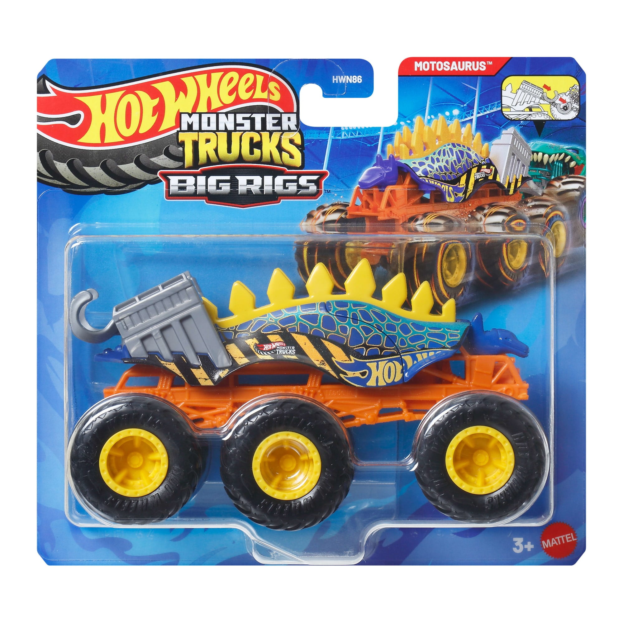 Hot Wheels Camiones Remolque Escala 1:64 - Motosaurus