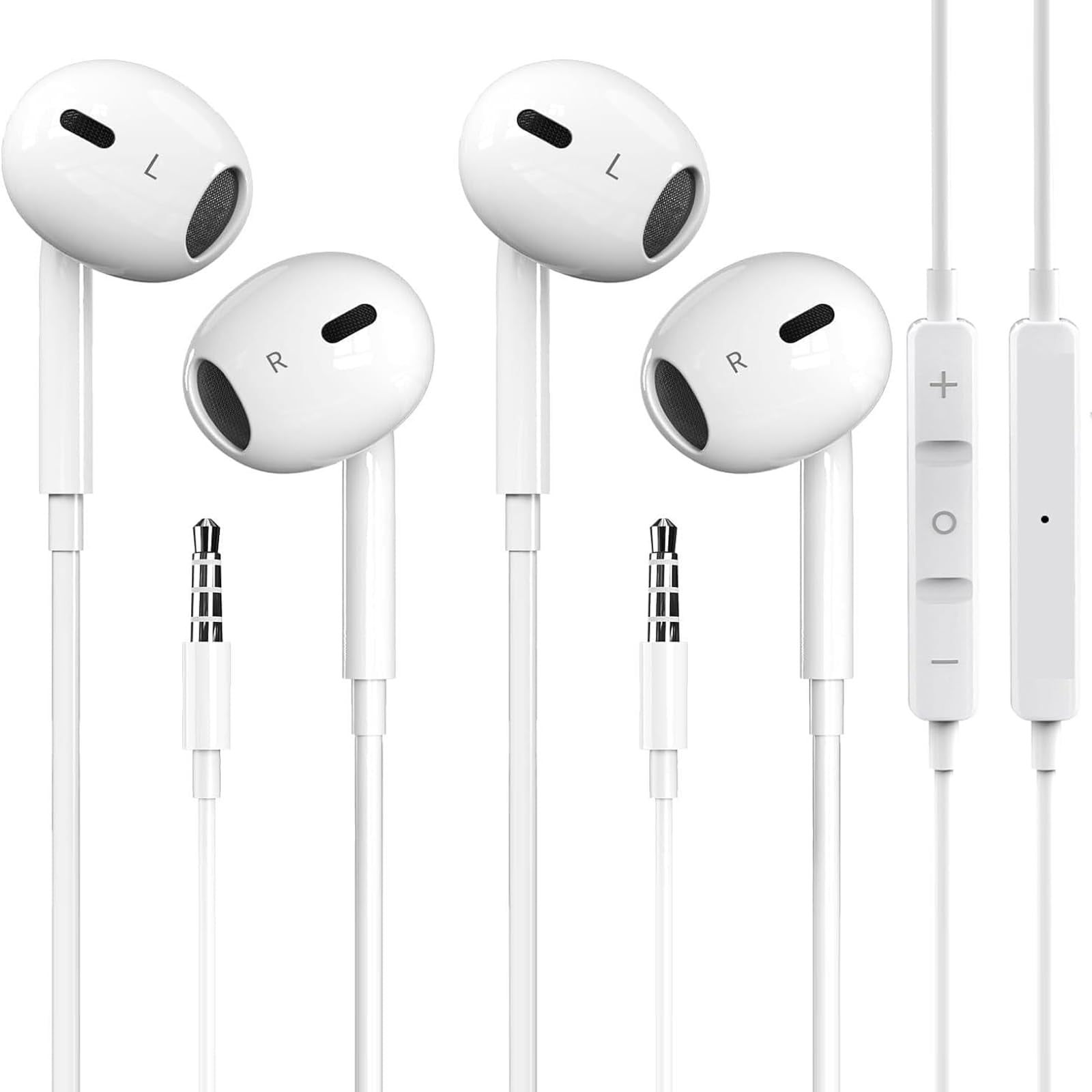 Auriculares Con Cable Para Iphone 2, Paquetes Gaxiwilo