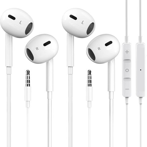 Auriculares Con Cable Para Iphone 2, Paquetes Gaxiwilo