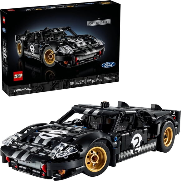 LEGO Technic Ford GT40 MKII 1966 Auto de Carreras 42223 Negro