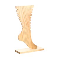 Ioensy - Soporte Para Presentación De Joyería En Forma De Pie, Estante De Exhibición Colgante Para Dormitorio, Marrón Claro