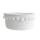 thumbnail image 1 of Preciosa Cesta De Almacenamiento Suave Tejido De Hilo De Algodón Bola De Lana Decoración De Mesa Bola De Felpa Blanca, 1 of 5
