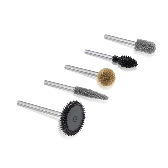 Kit de fresas rotativas Kutzall de 5 piezas con eje de 1/8 para herramientas Dremel