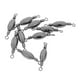 thumbnail image 1 of 10pcs Cobre Rápido Sinker Pesca Swivels Rolling Barrel Swivels Tackle 0.8, 1 of 3