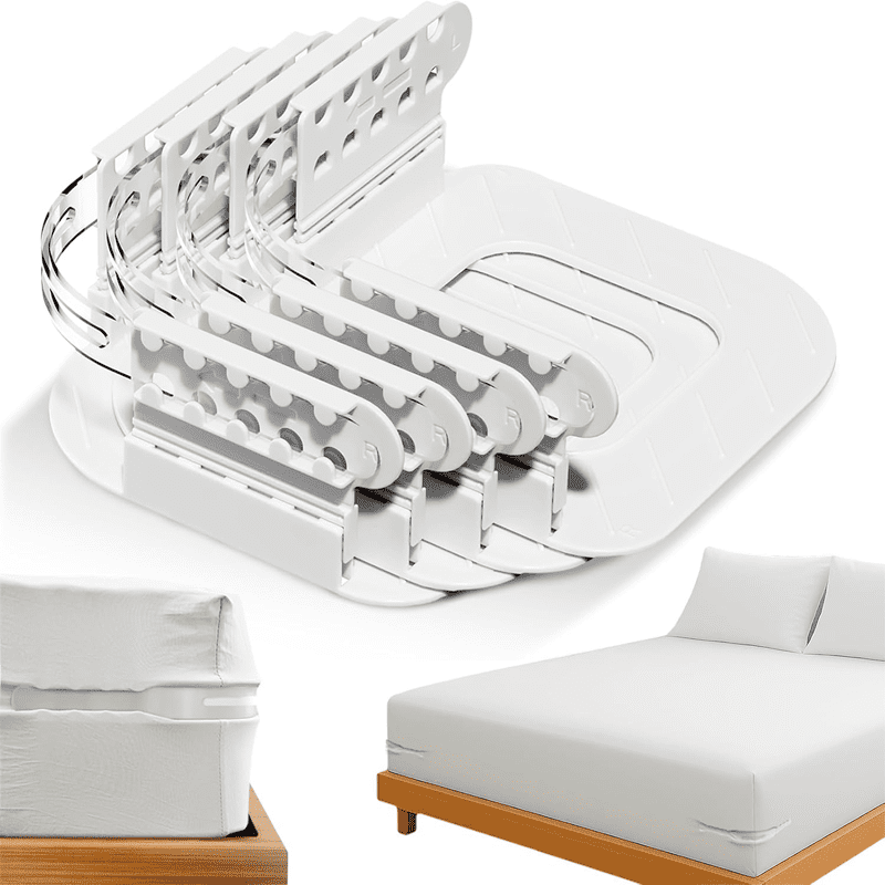 Wakeshome - 4pcs Clips Sujetadores De Sábanas Soportes De Esquinas