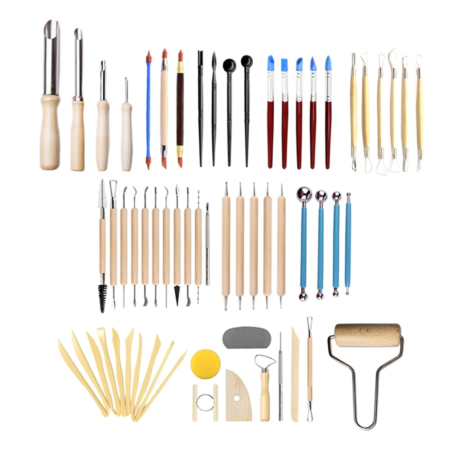Bothyi - 61x Herramientas Para Esculpir Arcilla Tallado Modelado De Cerámica Modelado Kit De Manualidades