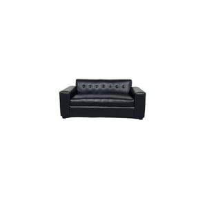 Diseños Valestrini - Sofa Tres Cuerpos Ecocuero Negro