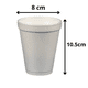 thumbnail image 2 of Vasos Térmicos de Plumavit 8 oz Pack 100 unidades Para Café Desechables, 2 of 3