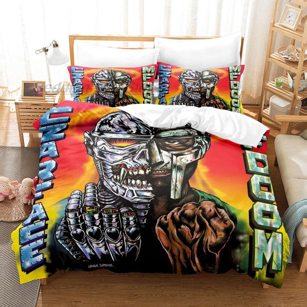 R.I.P MF DOOM Bedding Set Bed Set Aldult Kid Bedroom Duvetcover Sets bed sheet set