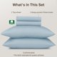 thumbnail image 4 of Juego de sábanas queen California Design Den – Azul claro, 4 of 8