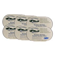 Filetes De Sardina Ahumada Sin Piel Ni Espinas Bar Harbor En Lata 190G Paquete De 6
