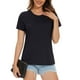 thumbnail image 2 of Pack 3 Camiseta Básica Manga Corta Con Bambú Mujer 2Negro+1Blanco Talla L, 2 of 3