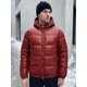 thumbnail image 5 of INSPIRE CHIC Chaqueta Acolchada de Invierno para Hombre con Capucha Ajustable y Cremallera a Prueba de Viento S Rojo, 5 of 6