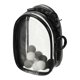 thumbnail image 1 of Uxcell Bolsa de Exhibición de Figuras de 4 Pulgadas, Mini Bolsa Transparente Impermeable para Monedas con Llavero y Pompones para Exhibición de Muñecas de Caja Ciega (Oval, Negro), 1 of 7