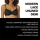 thumbnail image 2 of Bralette DKNY de encaje moderno con espalda deportiva, sin varillas, talla mediana, 2 of 3