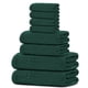 thumbnail image 1 of Juego de toallas Tens Towels, 8 piezas, 100% algodón, color verde Hunter, 1 of 7