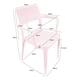thumbnail image 2 of Silla Plástica Con Apoya Brazos Minimal Rosa Dvp, 2 of 5