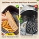 thumbnail image 3 of Forros de papel Air Fryer ReLuien, 100 unidades, antiadherentes, resistentes al aceite, 3 of 7